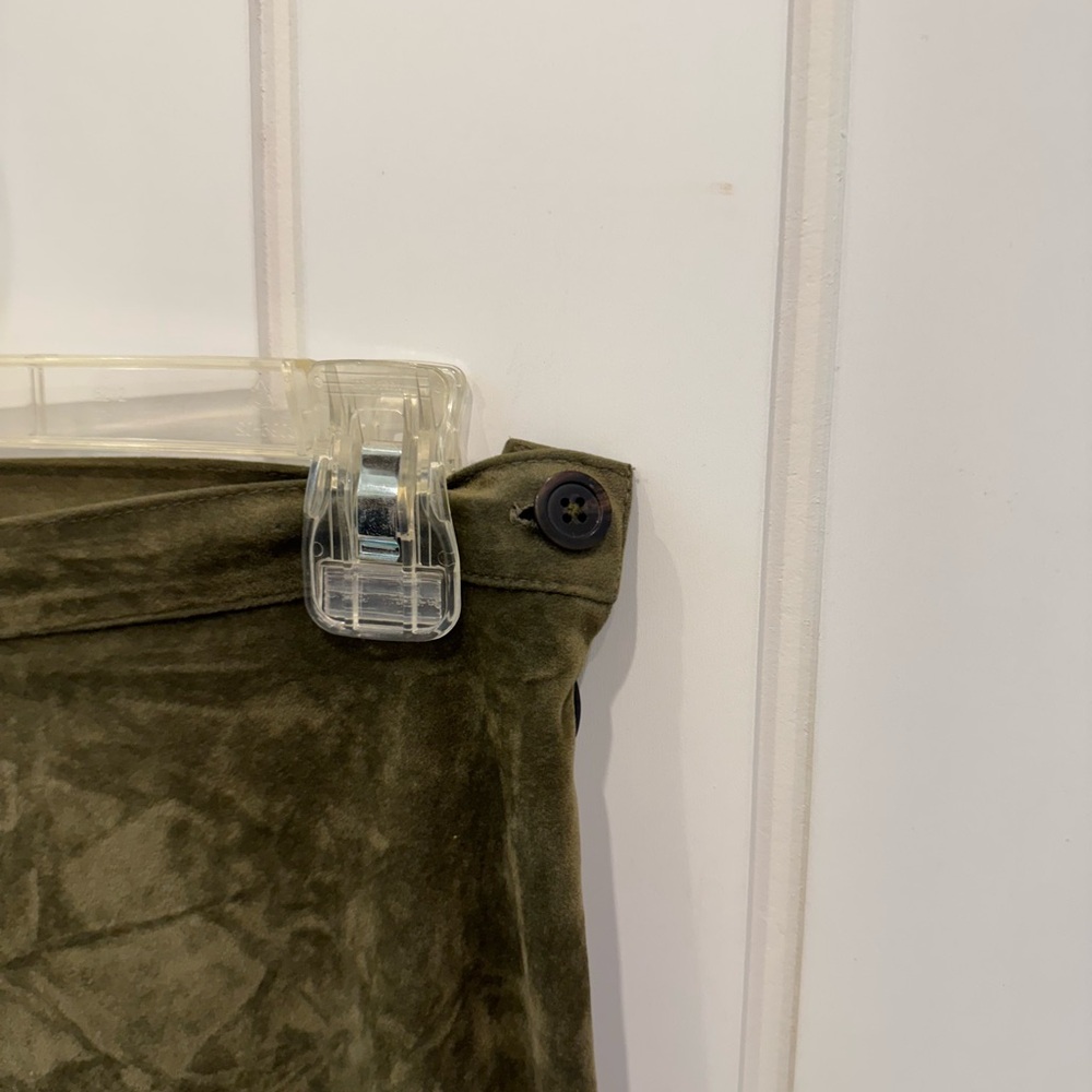 On Nest Pas Des ANGES Olive Green Fringe Pants - Picture 4 of 16
